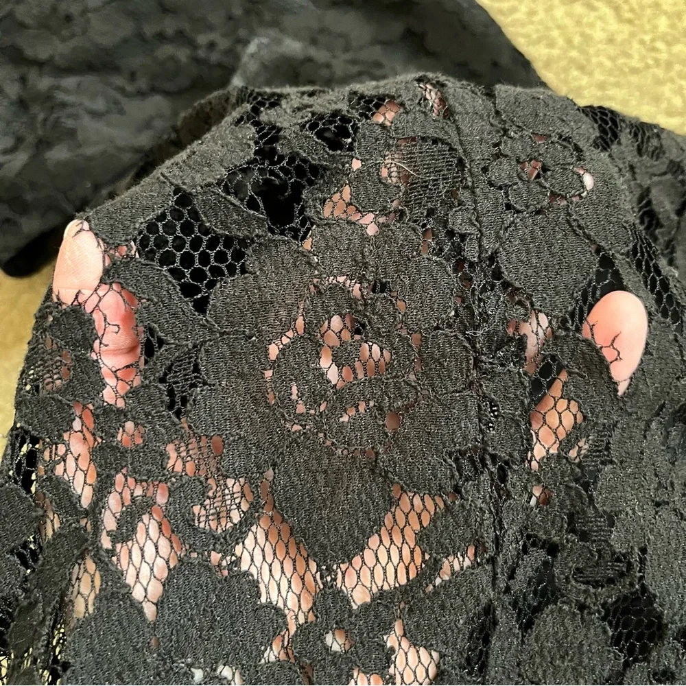 J. Crew Black Lace Dress